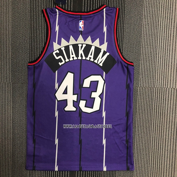 Pascal Siakam NO 43 Camiseta Toronto Raptors Classic Edition Violeta